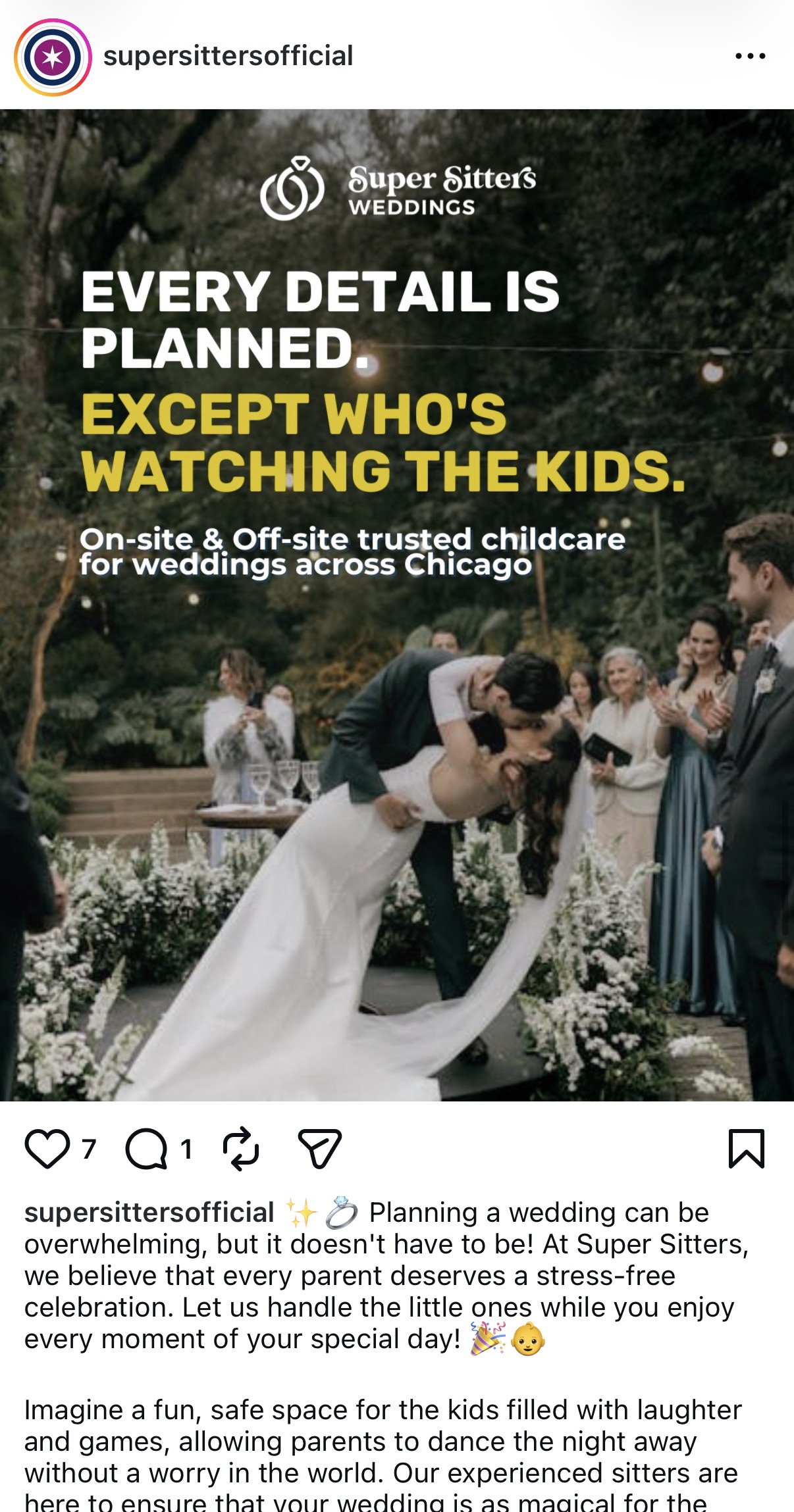 Super Sitters Instagram post 3