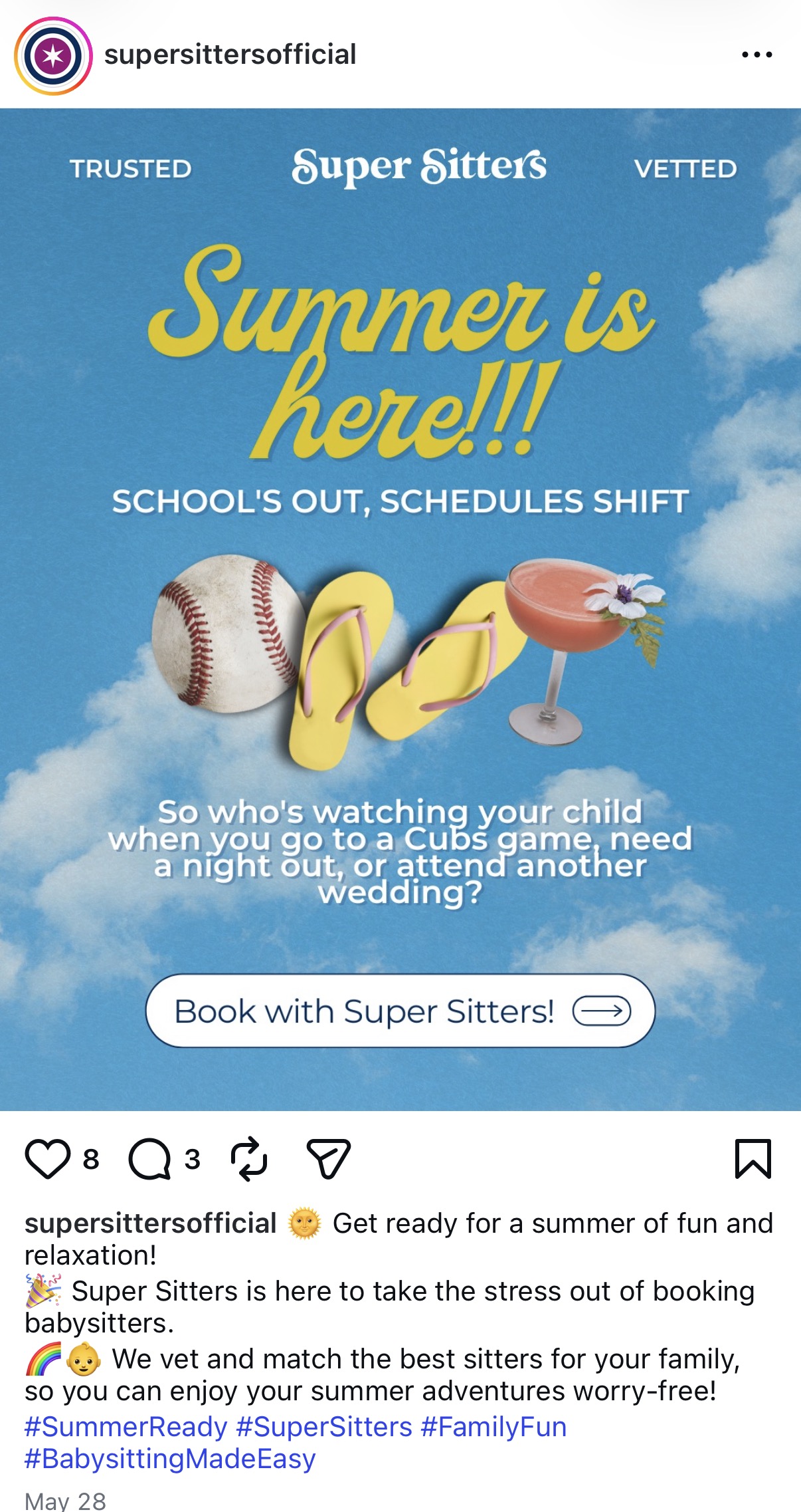Super Sitters Instagram post 5